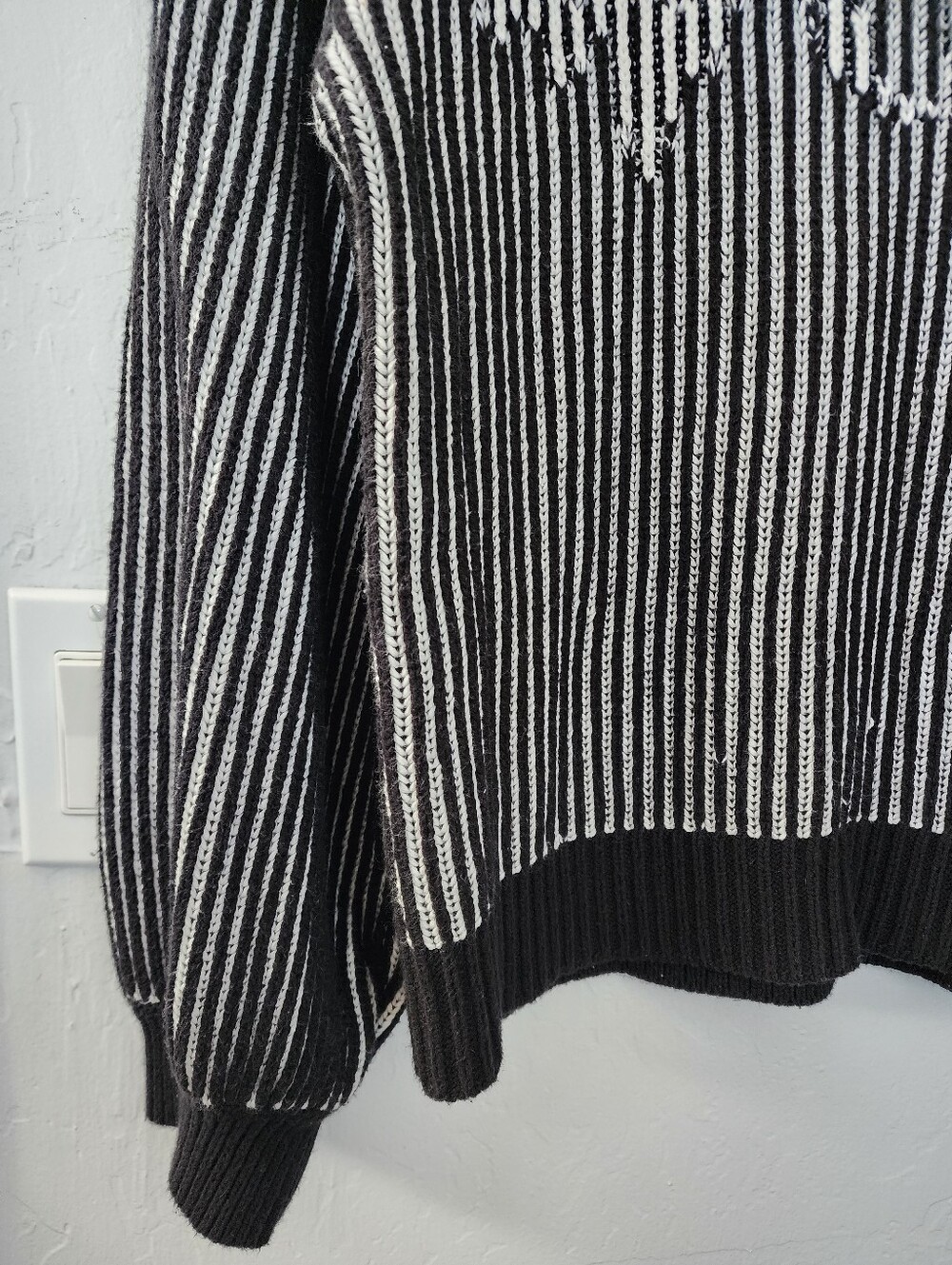 Pageboy Black and White Knit Sweater - Picture 5 of 6